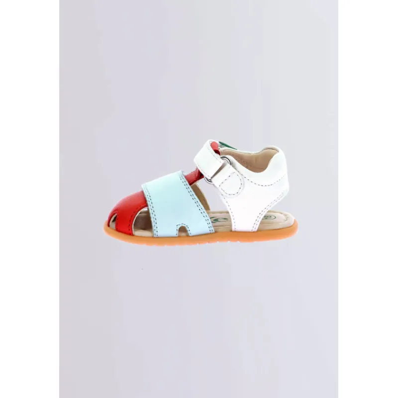 Kickers Sandales|Sandales-Kick Sumkratch Rouge Bleu Blanc