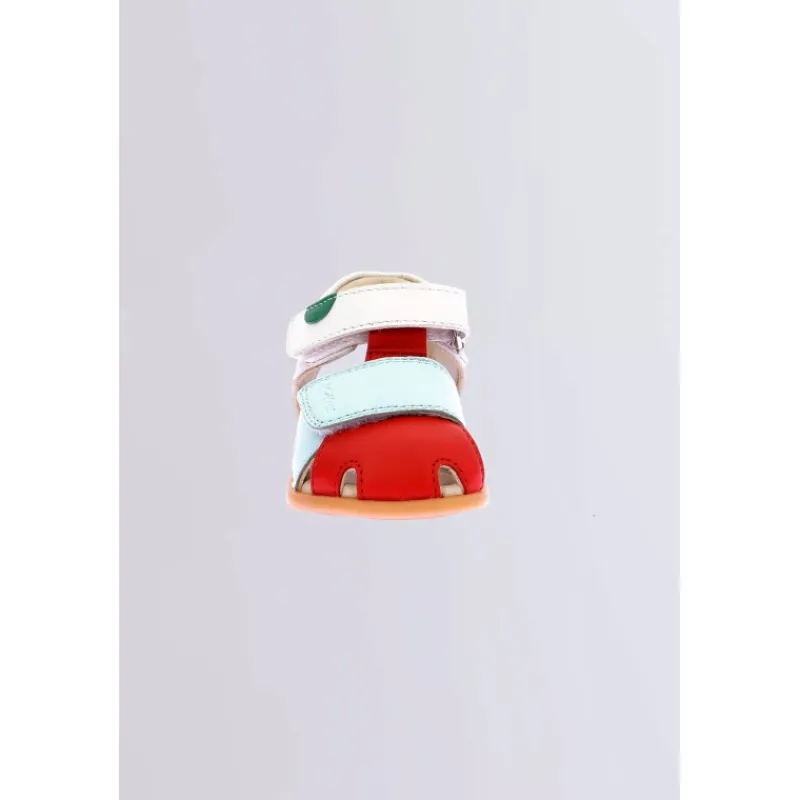 Kickers Sandales|Sandales-Kick Sumkratch Rouge Bleu Blanc