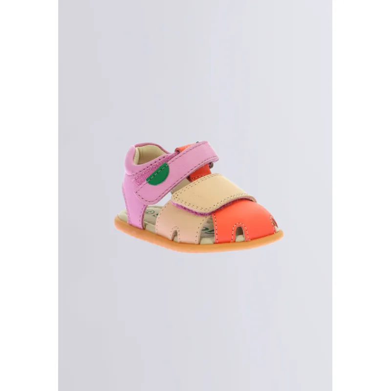 Kickers Sandales|Sandales Et Nu-Pieds-Kick Sumkratch Orange Rose