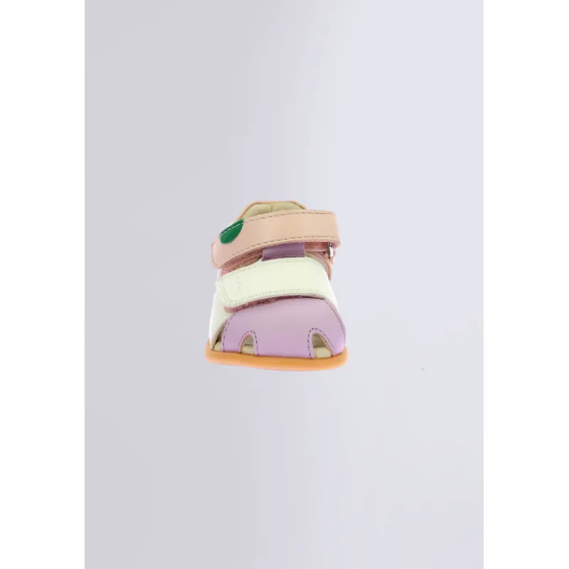 Kickers Sandales|Sandales Et Nu-Pieds-Kick Sumkratch Violet Blanc Rose