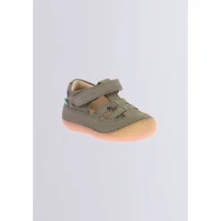 Kickers Babies Et Salomés|Chaussures Premiers Pas-Kick Sushyk Zèbre Kaki