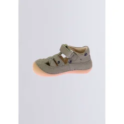 Kickers Babies Et Salomés|Chaussures Premiers Pas-Kick Sushyk Zèbre Kaki