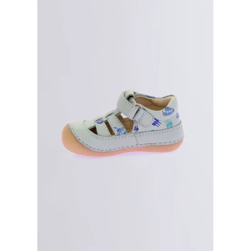 Kickers Babies Et Salomés|Chaussures Premiers Pas-Kick Sushyk Imprimé Vert