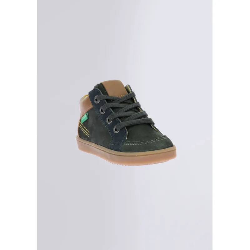 Kickers Baskets-Kick Weby (25-32) Vert