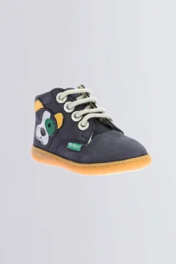 Kickers Bottillons|Bottines-Kickbillista chien Marine
