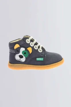 Kickers Bottillons|Bottines-Kickbillista chien Marine