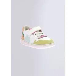 Kickers Baskets|Chaussures Premiers Pas-Kickbrownie Multicolore Blanc