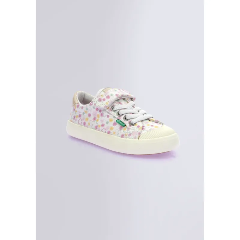 Kickers Baskets|Kick Days Fille-Kickgoldi Blanc