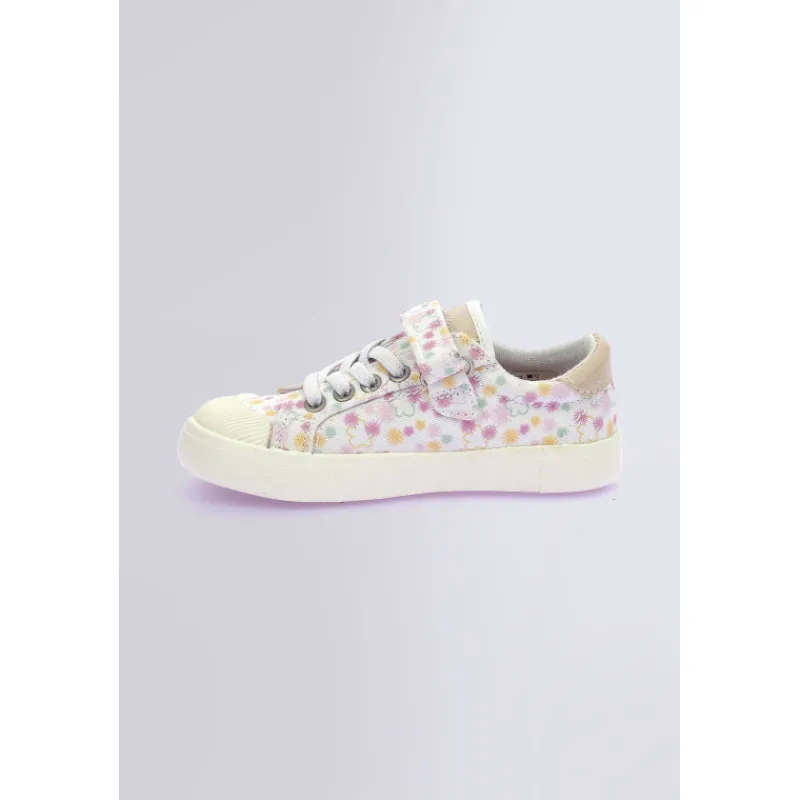 Kickers Baskets|Kick Days Fille-Kickgoldi Blanc