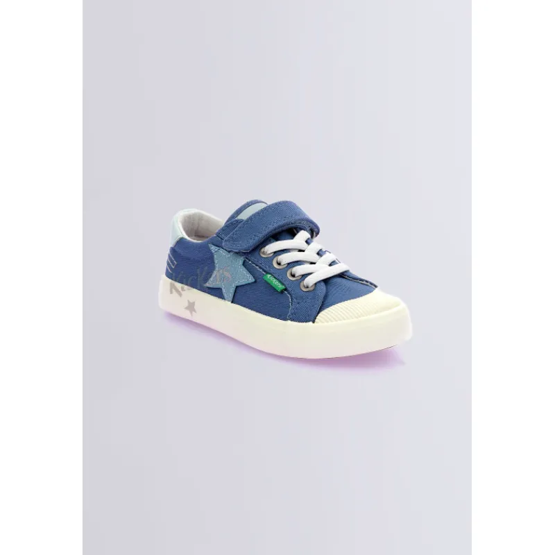 Kickers Baskets-Kickgoldi Bleu