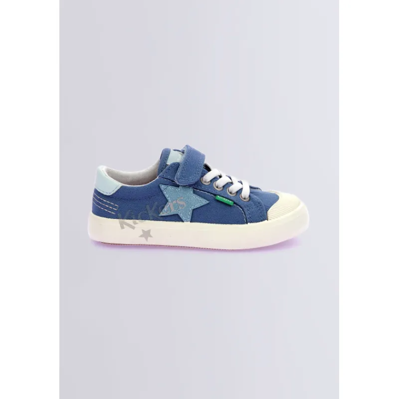 Kickers Baskets-Kickgoldi Bleu