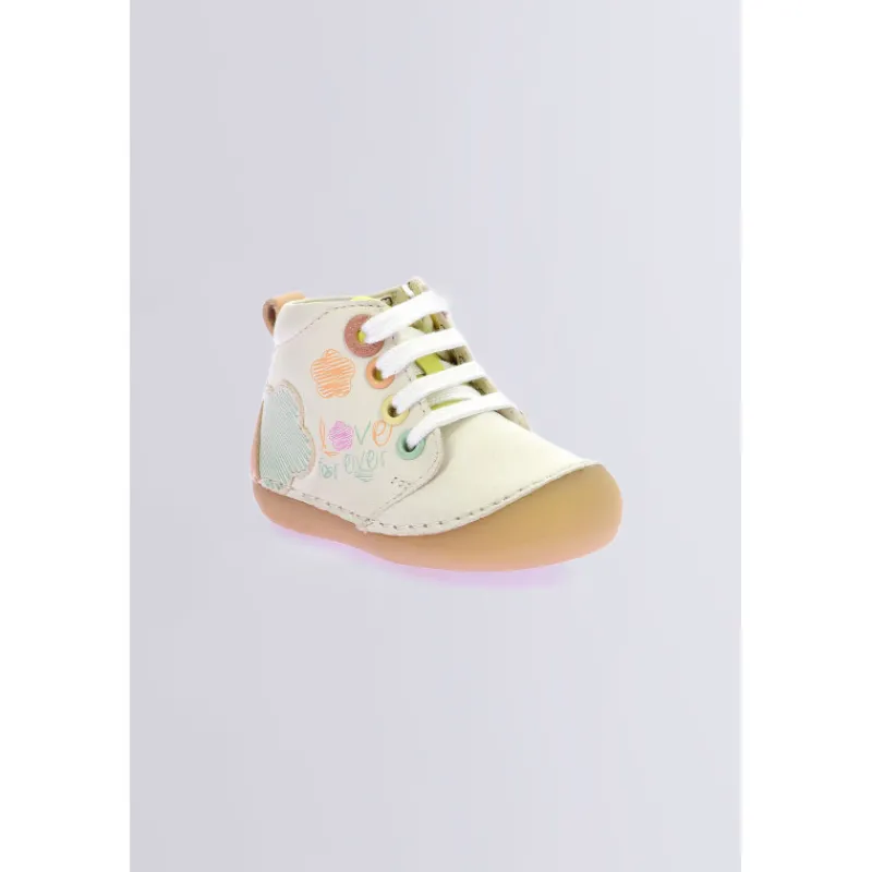 Kickers Bottillons|Bottines-KickSoniflo Blanc