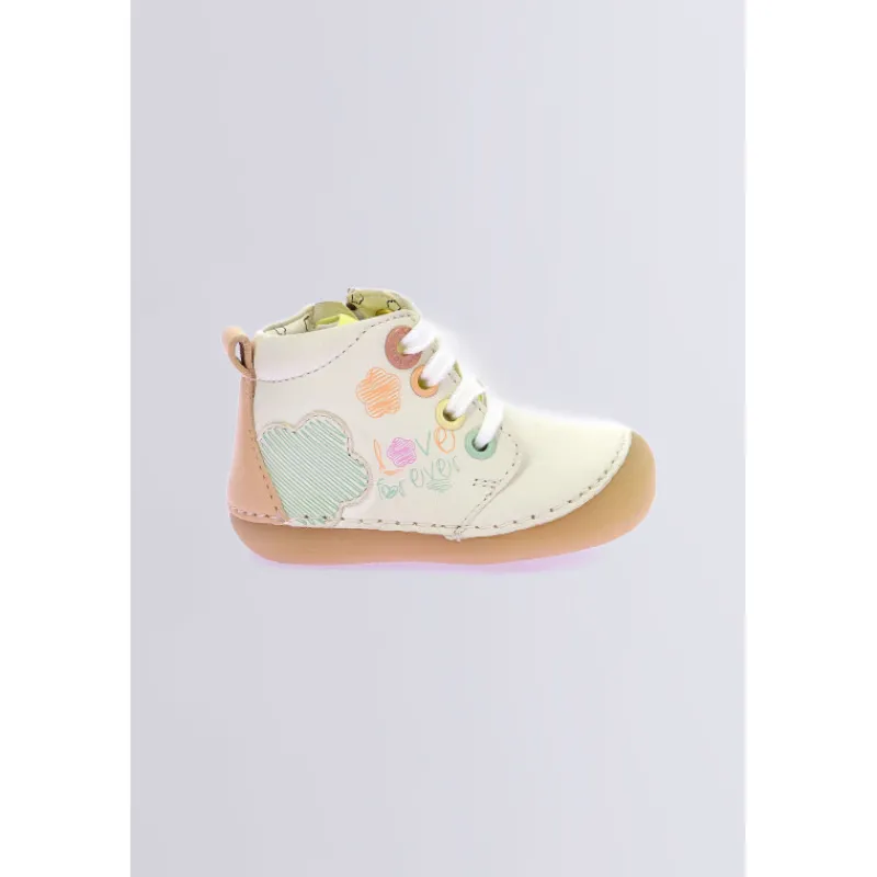 Kickers Bottillons|Bottines-KickSoniflo Blanc