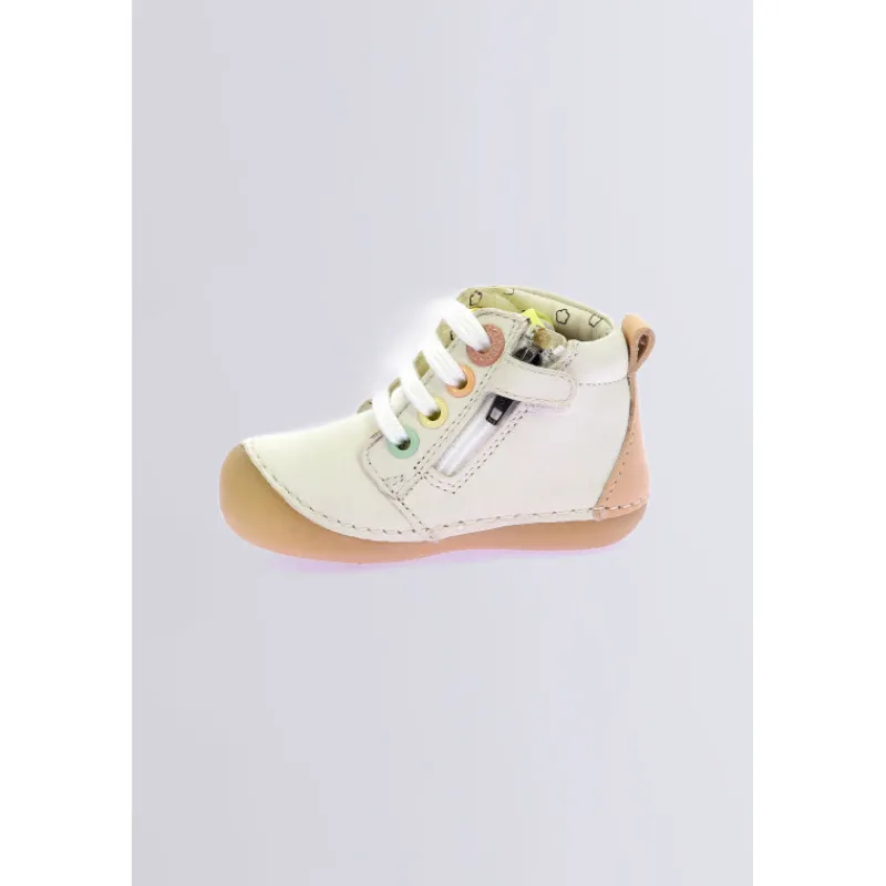 Kickers Bottillons|Bottines-KickSoniflo Blanc
