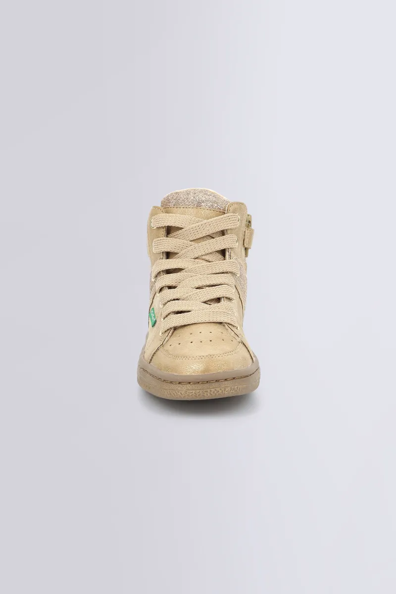 Kickers Baskets|Kick Days Fille-Lowell Beige Dé Or