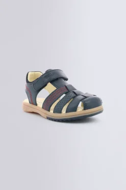 Kickers Voûte Plantaire|Chaussures Premiers Pas-PLATINIUM Marine