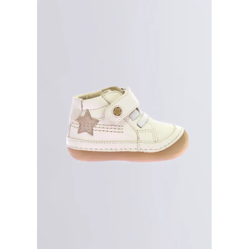 Kickers Bottillons|Bottines-Sokistic Blanc Cassé Écru