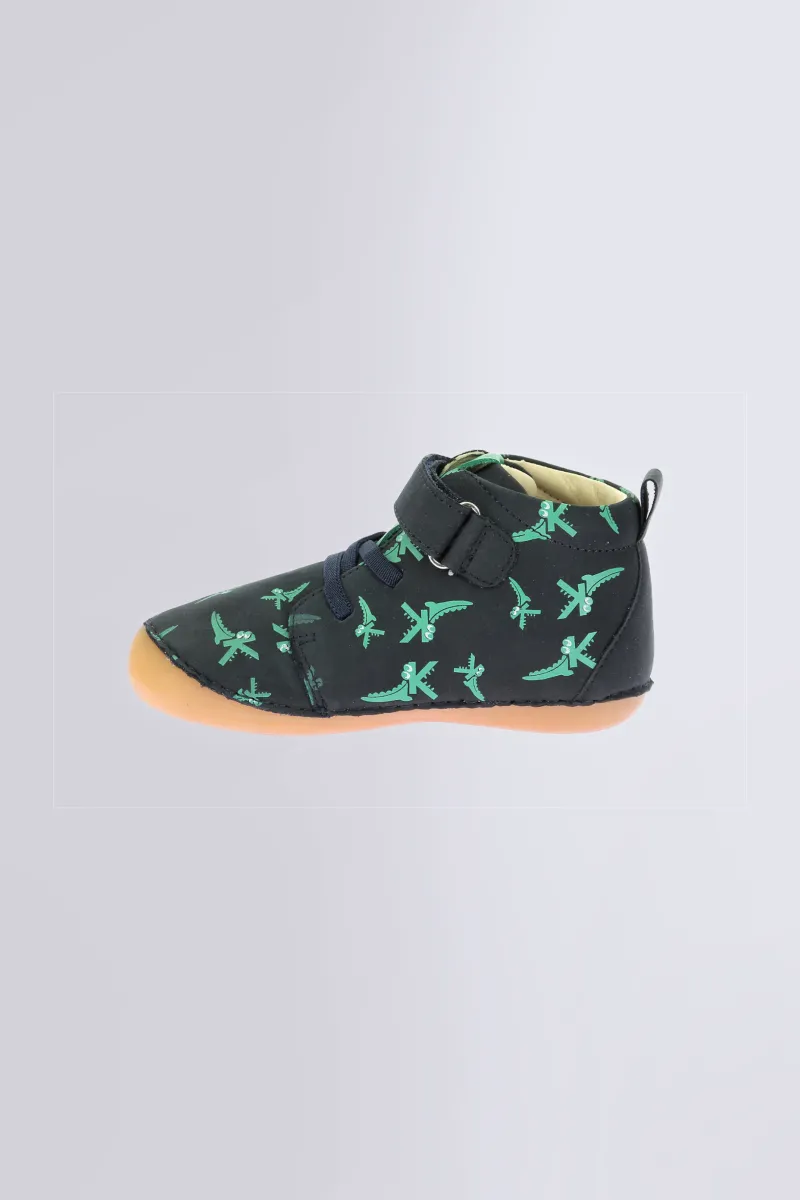 Kickers Bottillons|Bottines-Sonizikro Croco Marine