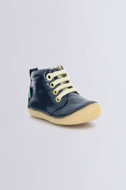 Kickers Bottillons|Bottines-Sonizip Vernis Bleu