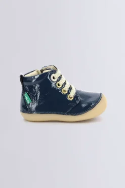 Kickers Bottillons|Bottines-Sonizip Vernis Bleu