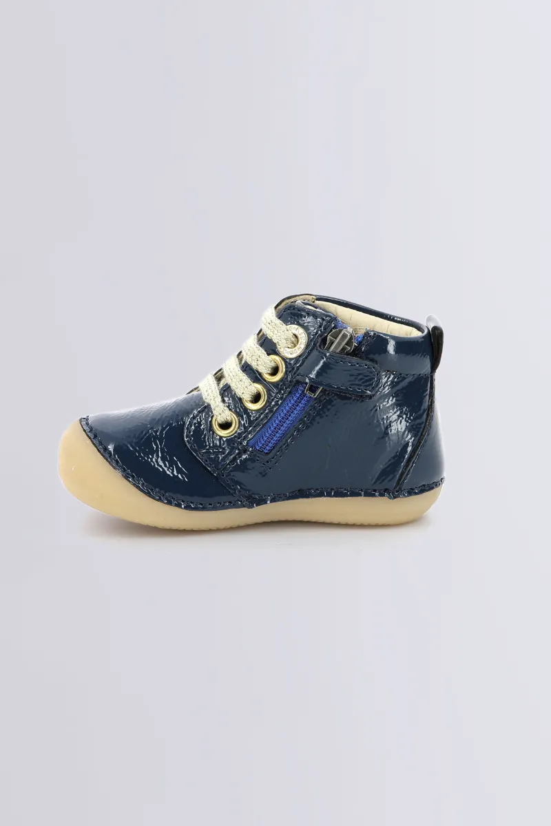 Kickers Bottillons|Bottines-Sonizip Vernis Bleu