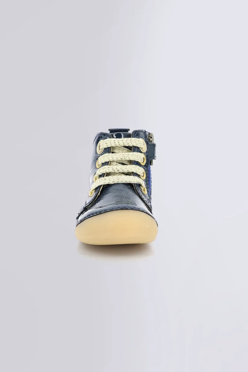 Kickers Bottillons|Bottines-Sonizip Vernis Bleu